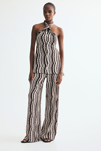 H&M Tekstüre Pull-on Pantolon