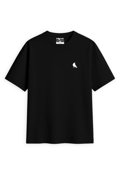 rook Karga Logolu Flex Baskılı T Shirt - Erkek