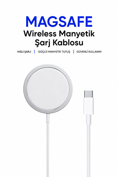 Ebotek Apple Magsafe Kablosuz Wireless Manyetik Şarj Aleti Iphone 11 12 13 14...