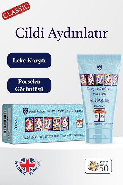 Aquas Classic Anti-Aging Energetic 150 ml Sunscreen 2-Pack Opportunity Package Old Formula Transparent