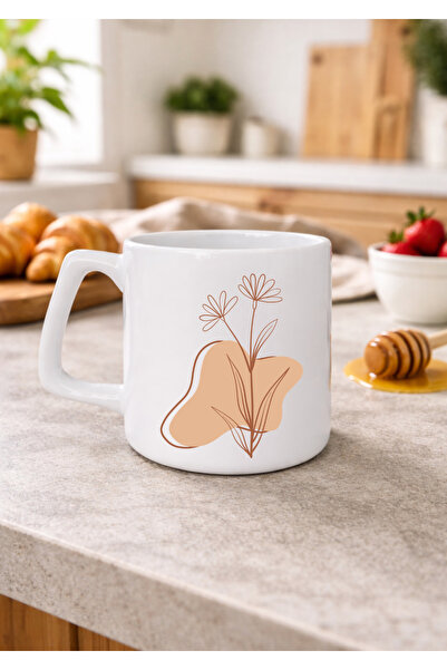 Eylül Design Boho Design Printed Mug Luxury Coffee Mug 250 ml