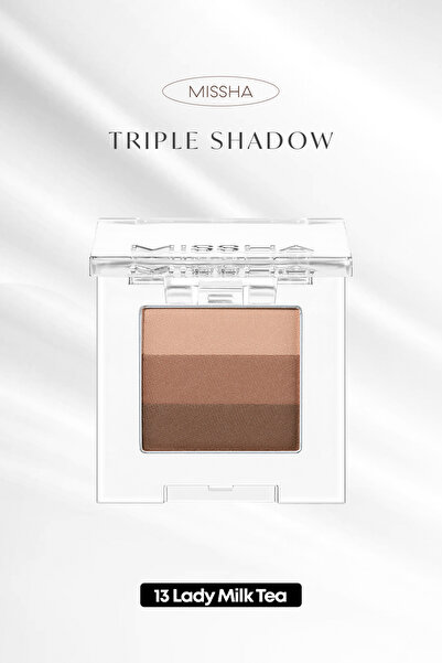 Missha Yumuşak Dokulu, Dökülme Yapmayan 3 Renkli Göz Farı Triple Shadow (13 L...
