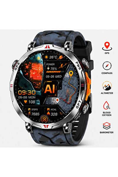 OEM Ceas smartwatch sport cu GPS, ecran AMOLED de 1.56 inch 480x480, 680 mAh,...
