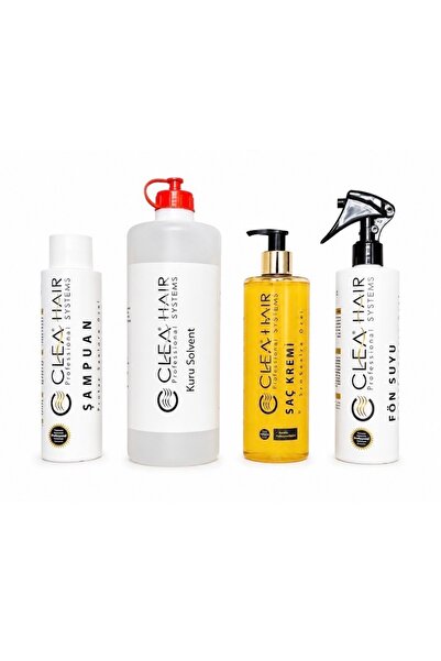 CleaHair PROTEZ SAÇLARA ÖZEL ŞAMPUAN+C22 MUADİLİ YAĞ BAZLI+SAÇ KREMİ+FÖN SUYU