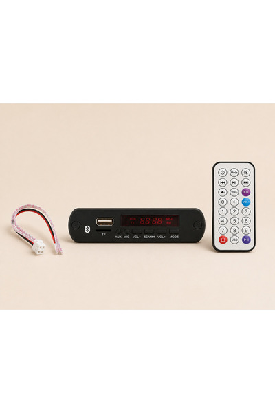 MVLH Bluetooth Oto Teyp Çevirici Aux USB SD Kart Dönüştürücü TF123