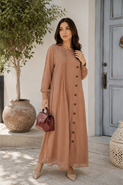 Libas lab Sahraa - Gorgeous Chiffon Lined Maxi Dress with Drapes and Single R...