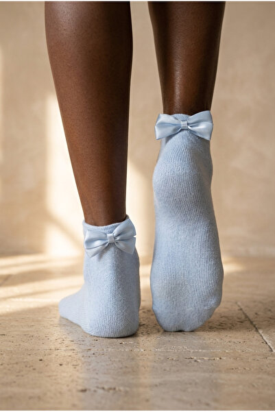 Katia&Bony Woman's bow modal sock blue