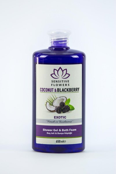 Sensitive Flowers Coconut Blackberry Exotic Shower Gel 650 ml