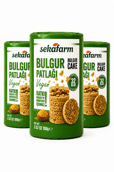 sekafarm Bulgur Patlağı 100 Gr 3'lü - Katkısız ve Doğal Atıştırmalık