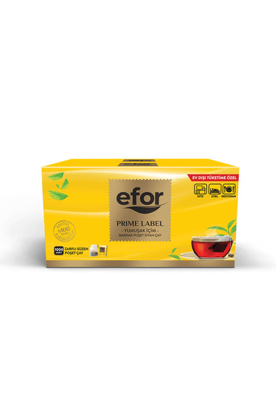 EFOR ÇAY Efor Zarflı Süzen Poşet Bardak Çay 2gr x 1.000 adet (Dökme koli)