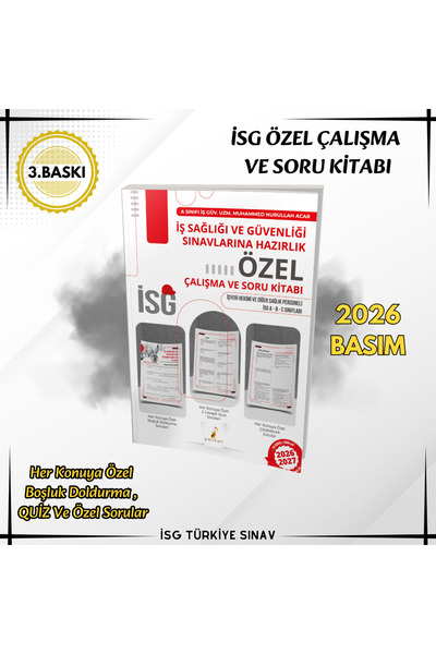İSG TÜRKİYE SINAV Isg Çalışma Kitabı Soru Bankası - 2026