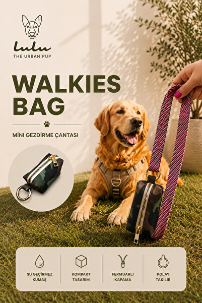 Walkies Bag Camu / Köpek Gezdirme Poşeti Çantası / Dog poop bag holder