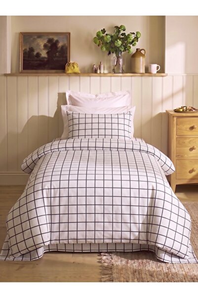 Tabu Home Classy Kareli Tek Kişilik Nevresim Takımı