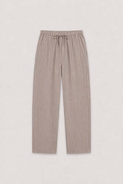 Antioch Mink Modal Blend Striped Men's Trousers