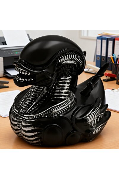 Choice black Alien Duck Resin Statue，Evil Alien Duck Ornament ，Resin Car Dash...