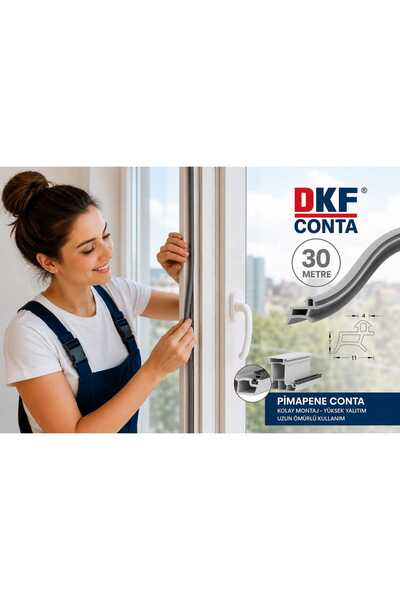 DKF CONTA Pimapen Pvc Pen Door Window Seal Gasket 30 Meters Gray