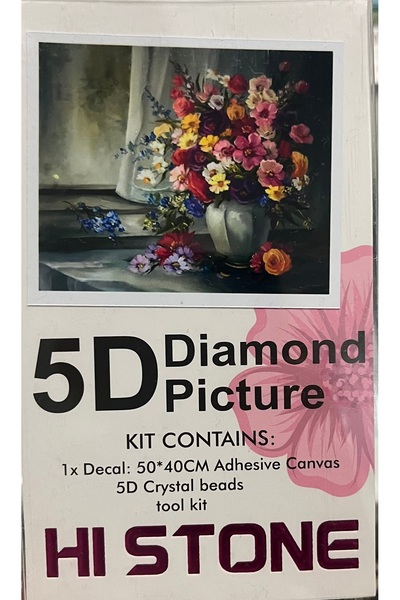 TRENDHOBİEVİ Hı Stone 5d Elmas Boncuk Taş Işleme Mozaik Goblen Kit 50x40cm