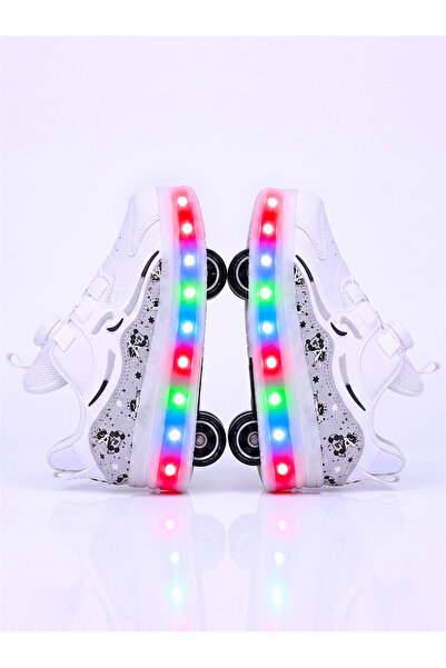 ROLLER SKATED LIGHT SNEAKERS 4 WHEEL SKATE