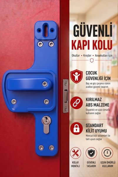 Life 360 Barrier Door Handle |   Child Safety School Type Door Handle |   For Nursery and Kindergarten |   Unbreakable Abs