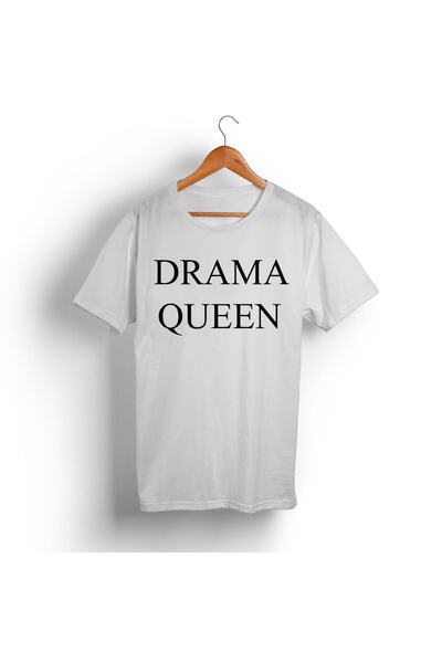 nrage Tricou unisex alb Drama Queen