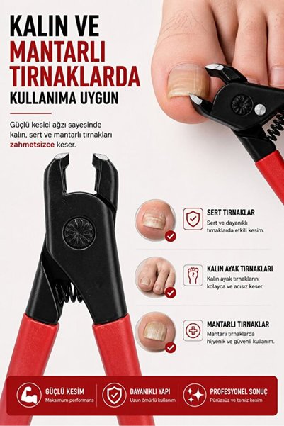 GXMPRO Geniş Ağızlı Tırnak Makası, Sıçrama Yapmaz, Tırnak Makası