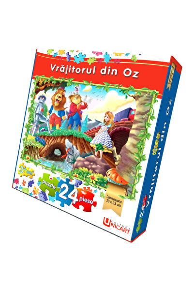 Editura Unicart Puzzle 24 piese - Vrajitorul din Oz 33x23 cm