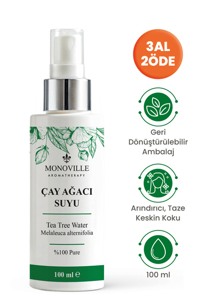 Monoville Çay Ağacı Suyu 100 ml Sprey Başlıklı (Tea Tree Water)