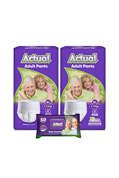 ACTUAL 2x Scutec Scutece pentru adulți XL Dublu 30 bucăți