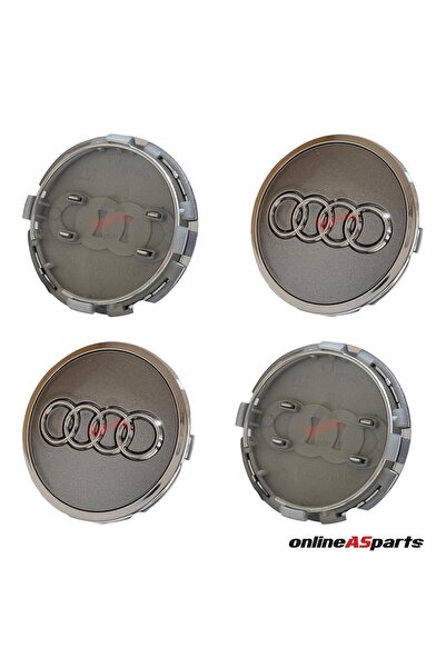 Asparts Audi A4 A5 A6 [2016-2020] Jant Göbek Arması (SET) 8W0198601 FÜME