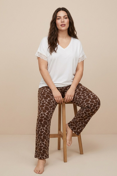Siyah İnci Γυναικεία Πιτζάμα Plus Size "Siyah Inci" KARINA