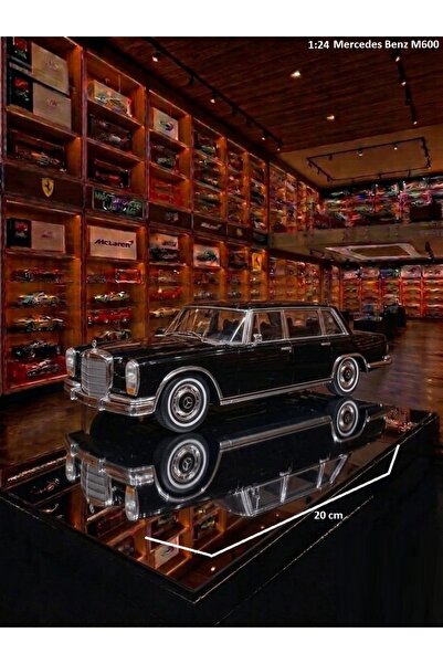 OYUNCAKSAHİLİ Mercedes Benz 600 Metal Klasik Makam Araba 1963 Model 1:24 Büyü...