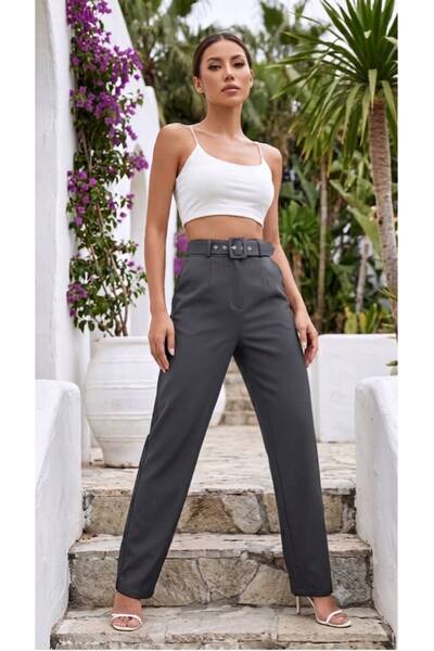 tuzu moda KEMERLİ PANTOLON