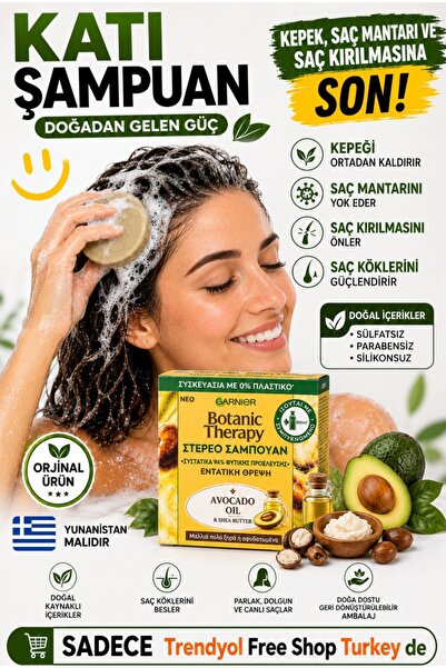 TedarikçinBurada Botanik Terapi Avokado Yağı ve Shea Yağı Şampuan Sabunu