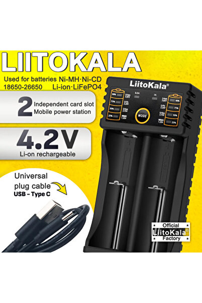 Choice liitokala Bundle 1 LiitoKala Lii-202 18650 Charger 1.2V/3.7V/3.2V/3.85...