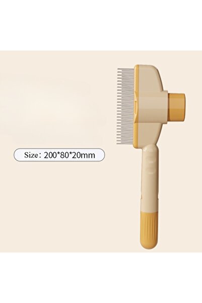 Choice Yellow Stainless Steel Pet Flea Comb for Cats Floating Hair Removal Br...