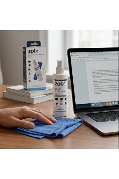 zolx Ekran Temizleme Seti 250ml (MİKROFİBER BEZ HEDİYE) Led Tv, Bilgisayar, Notebook Temizleme