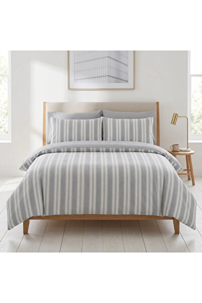 Lolavien Double Cotton Duvet Cover Set Easy to Iron - Gray