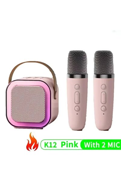 Choice1 Pink with 2Mic Bluetooth K12 Karaoke Machine Portable 5.3 PA Speaker ...