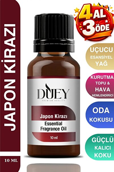 DUEY Japon Kirazı Uçucu Yağ Buhurdanlık Yağı Difüzör Esansı Oda Kokusu Esansı...