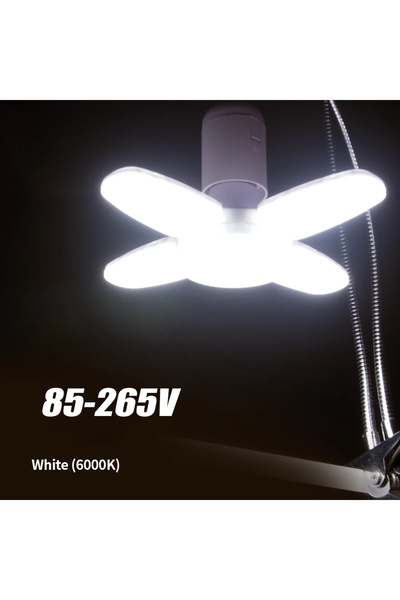 Choice 28W Cold White 85V-265V E27 Foldable Fan Shape LED Bulb Lamp 220V 110V...