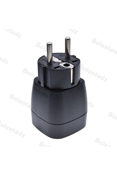 Choice black EU 4.8mm Two-Pin Round Foot Conversion Plug Power Adapter Swiss ...