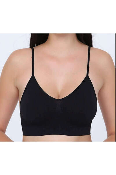 Sistina Mtxdpn Black Lycra Bustier Bra Corset - 720 - (215338) Size L