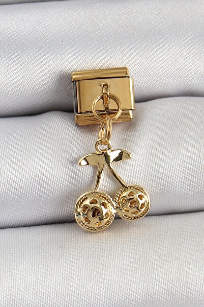 Inure Jewelry 316L Steel Dangle Zircon Stone Bow Model Gold Color Nomination ...