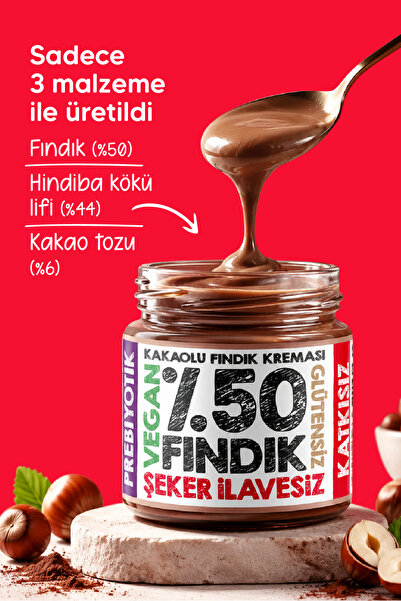 MELY ÇİKOLATA Mely %50 Kakaolu Fındık Kreması 220 g