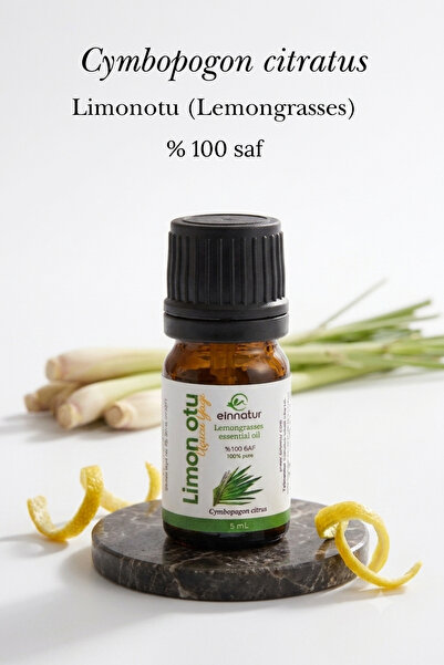 EinNatur زيت عشبة الليمون العطري، 5 مل، نقي 100%، زيت الليمون العطري من نوع س...