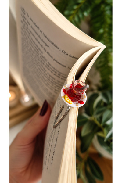 Minyatür Dünyam Limonlu Çay Kitap Ayracı - Sayfa Çizme Sorunu Giderildi – Tör...