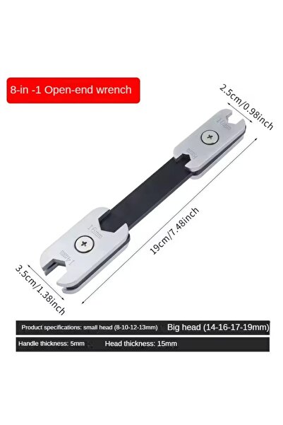 Choice Open-end wrench ‌360° Rotatable 8-in-1 Adjustable Wrench with Dual Hex...
