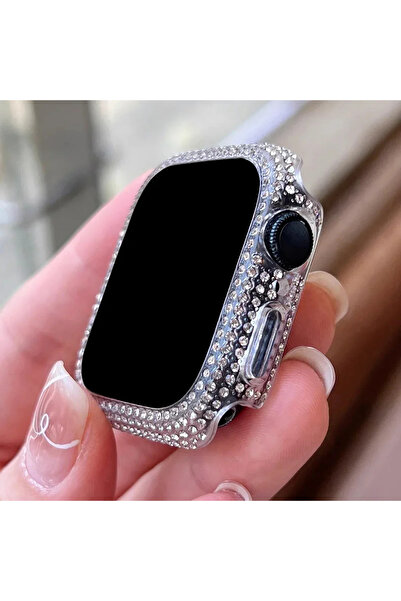 Choice 45mm-Series 9 8 7 Transparent Rhinestone Decor Tempered Glass Screen P...