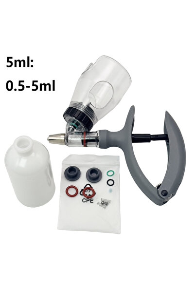Choice1 5ml 1 Pc 2/5ml Poultry Automatic Syringe With Vaccine Bottle Livestoc...