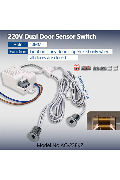 Choice 1pc AC-238KZ 220V Touch Sensor Switch Single Door/Double Door Control ...